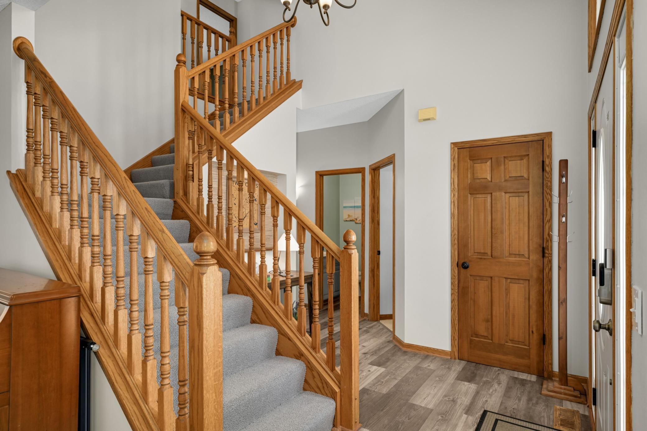 Two story foyer