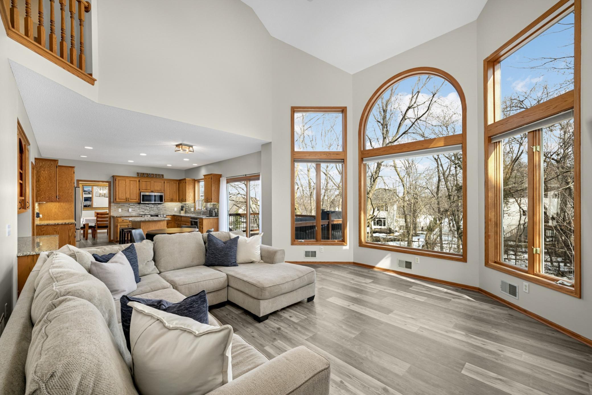 Vaulted soaring ceilings