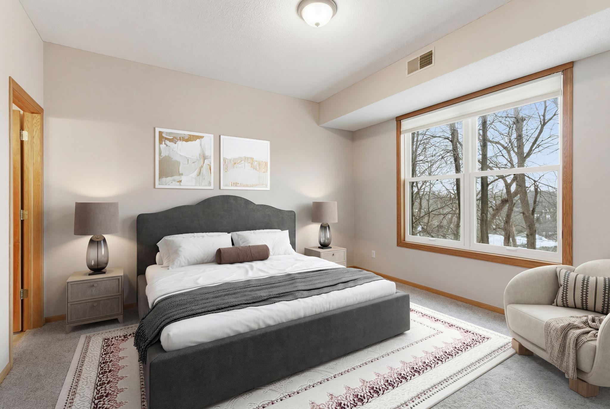 Virtually Staged - Primary Bedroom