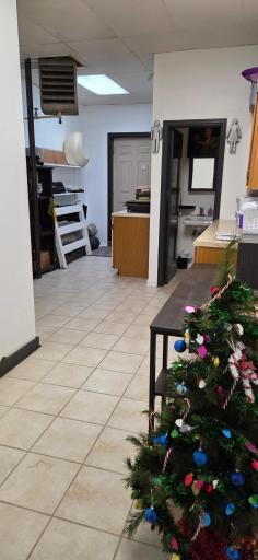 Main floor hallway to bath