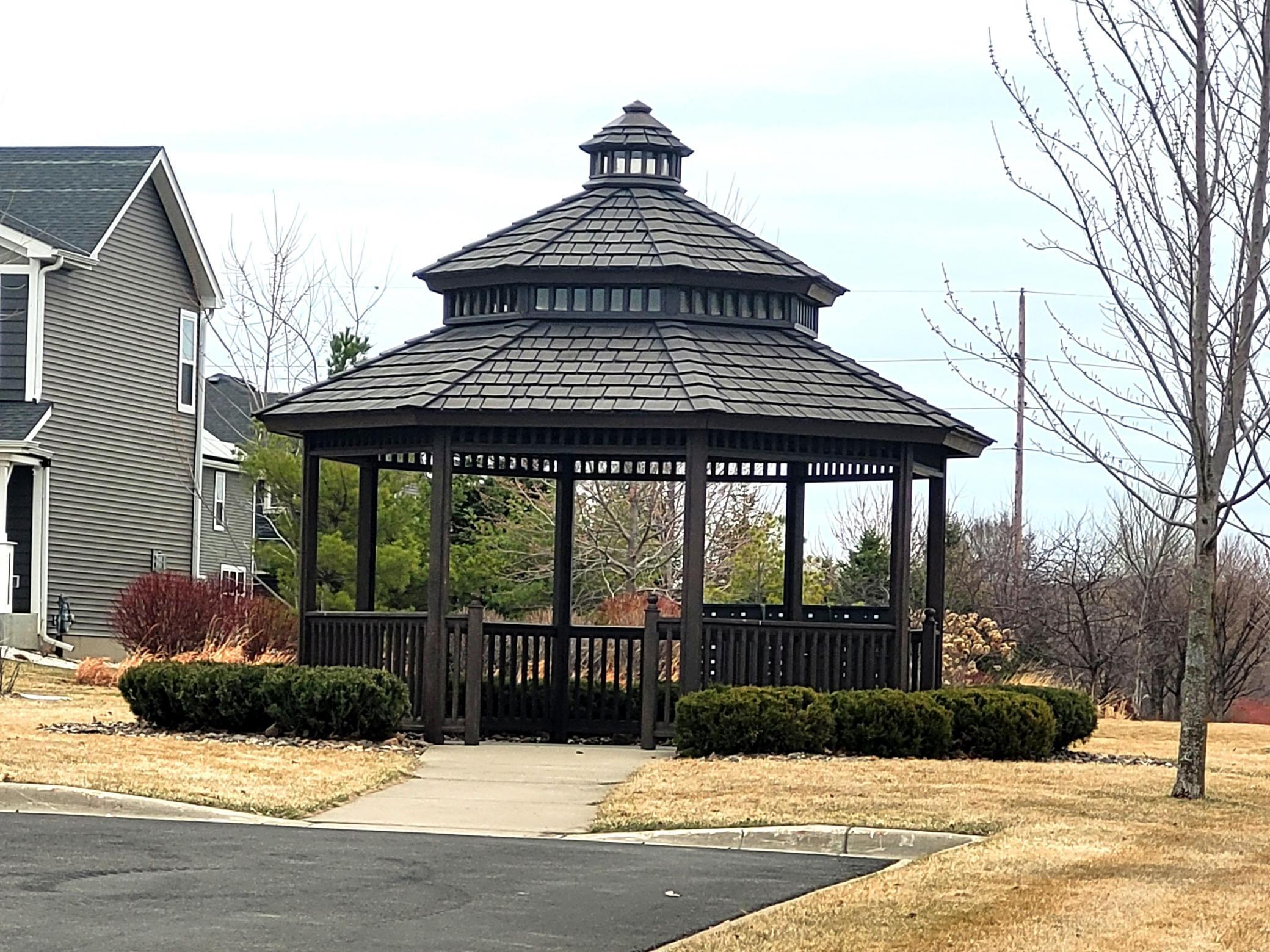 Neighborhood gazebo and shared outdoor gathering area Lakeville MN