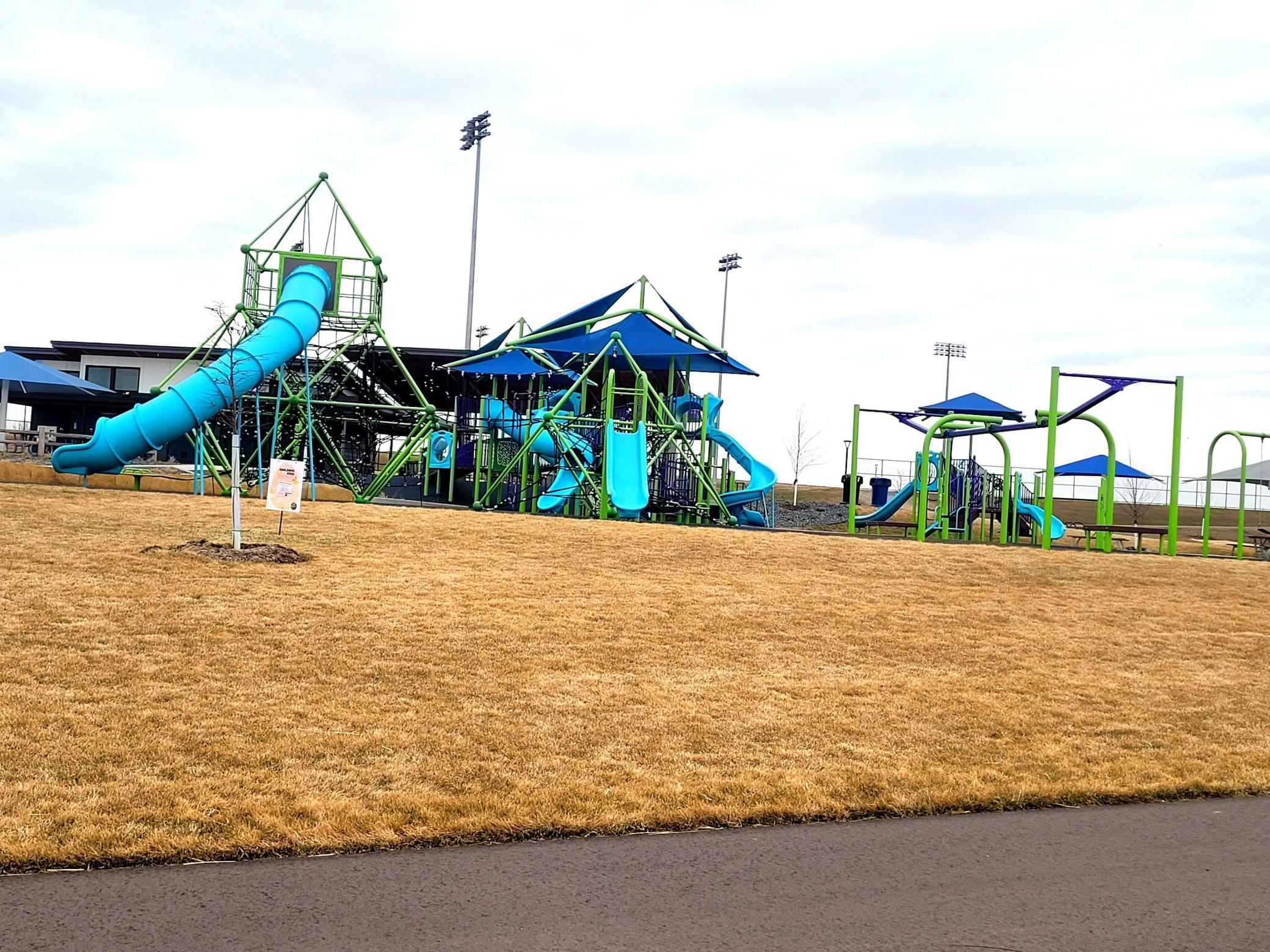 Modern playground equipment and open space for outdoor enjoyment Lakeville MN