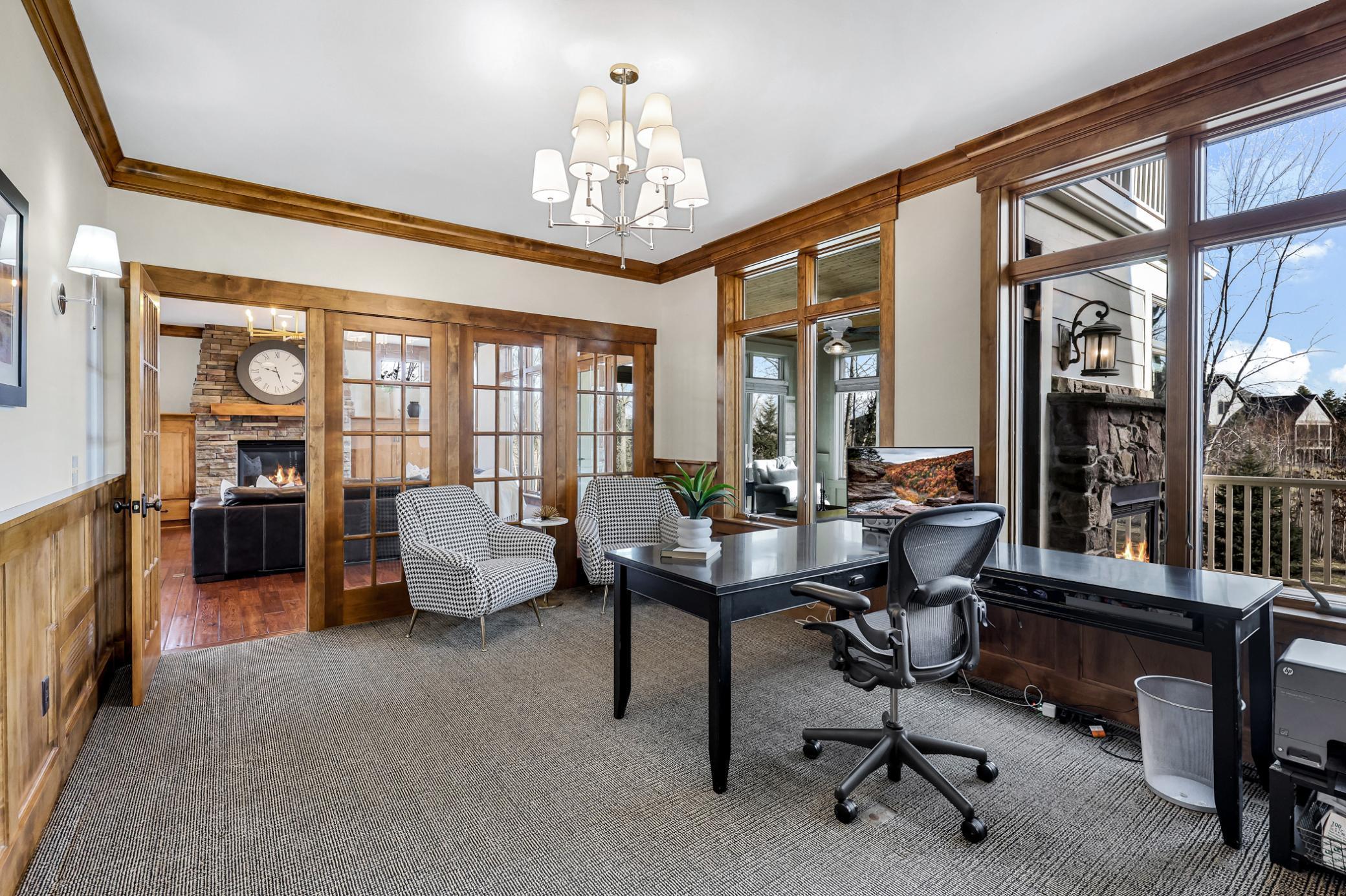 Spacious, versatile, and in a central location on the main level perfect as an office, music room, library, or playroom.