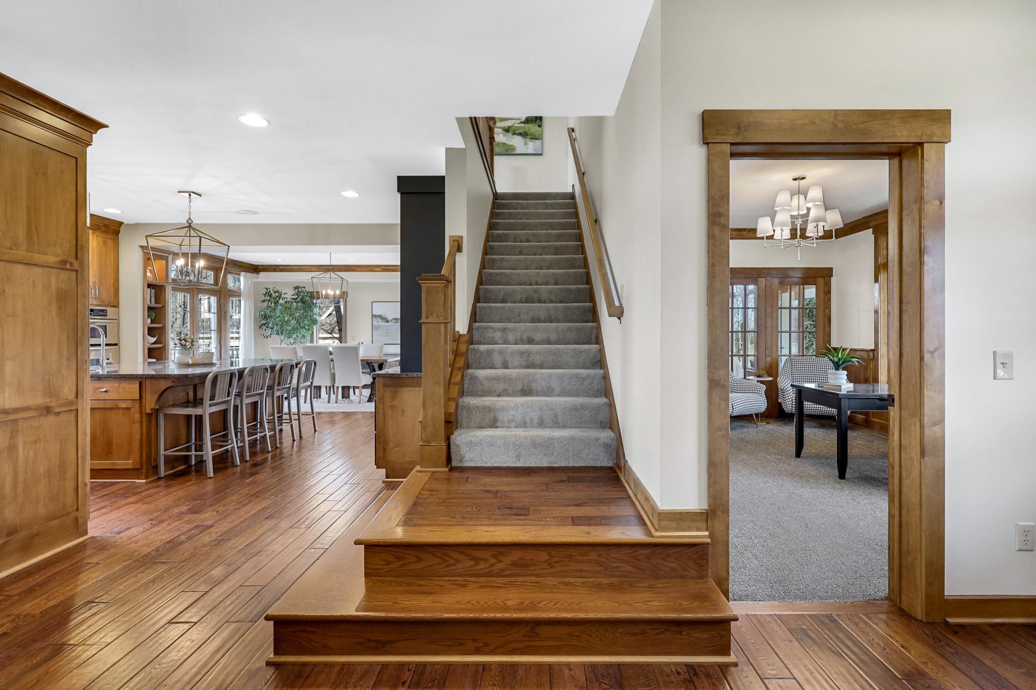 Brand new carpet on the stairs + throughout the upper level.