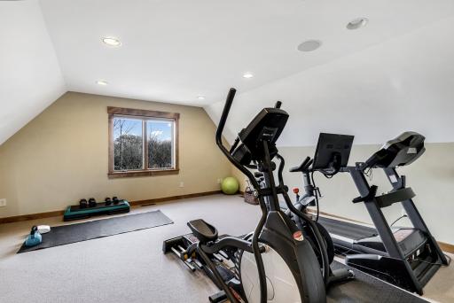 Bonus/Exercise Room: open & versatile with pitched ceilings ideal for an exercise room or media/game space.