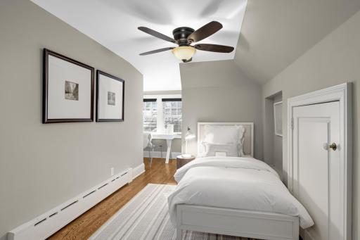 The fifth BR on the 3rd floor with a study nook and large closet