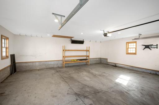 The garage is insulated, heated and has sensational additional storage above