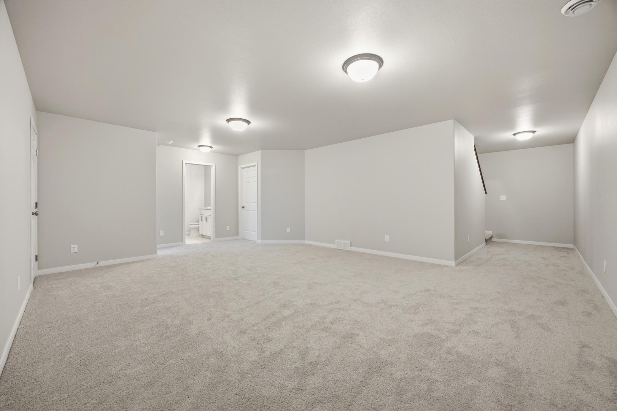 Basement Family Room (View 2)