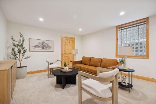 If desired, you can remove the block window and add an egress window to make it a legal 6th bedroom