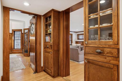 Butlers pantry for all your fine china and family heirlooms