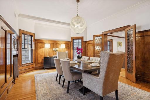 Elegant and luxurious formal dining room