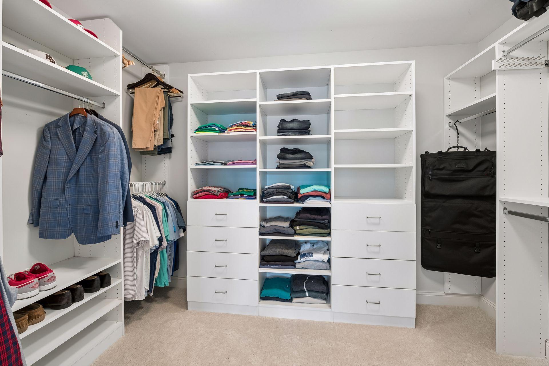 Walk-in master closet