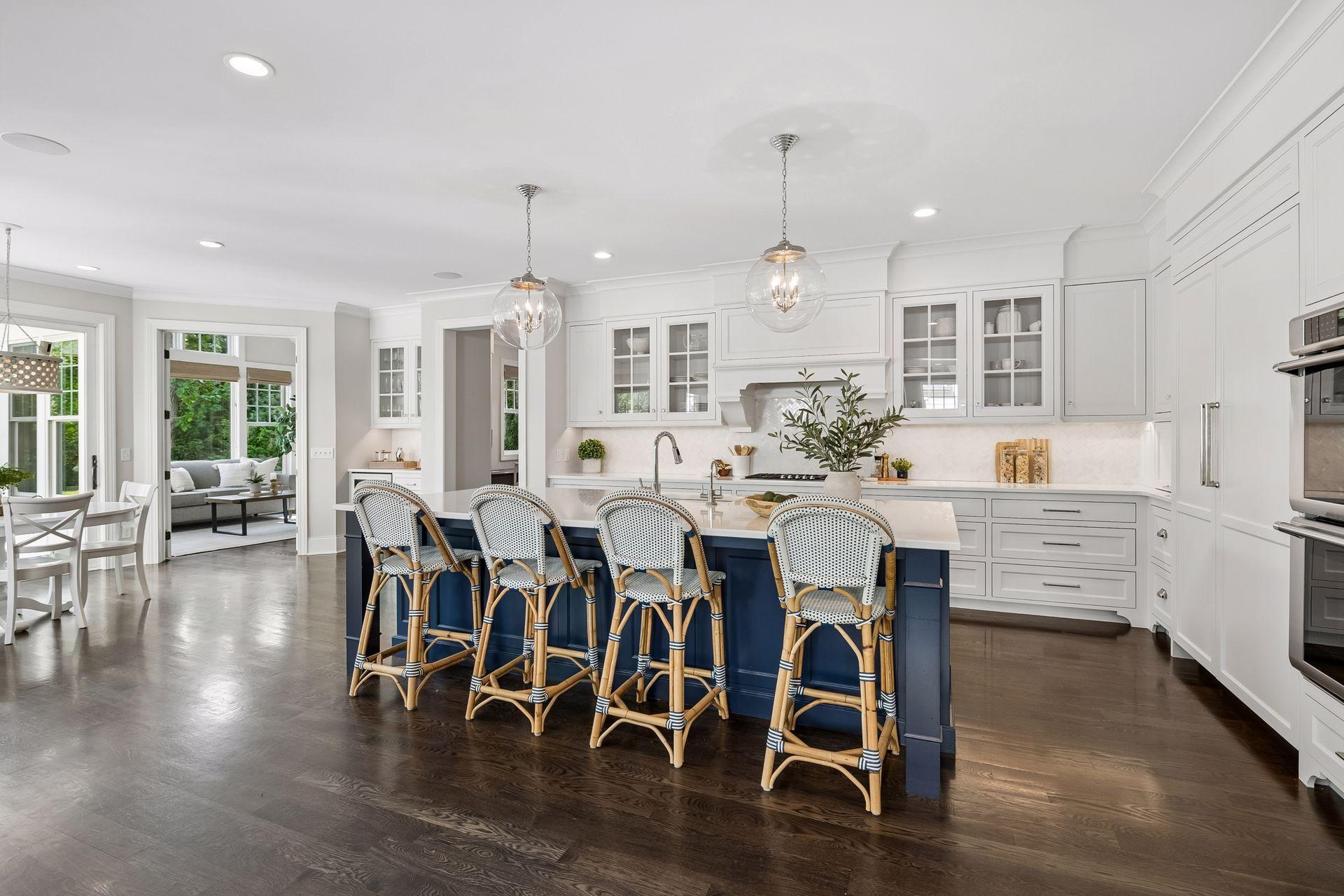 Kitchen with spacious island