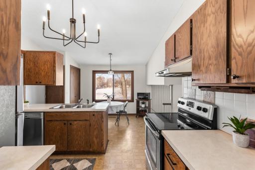 Functional layout that flows easily into living spaces