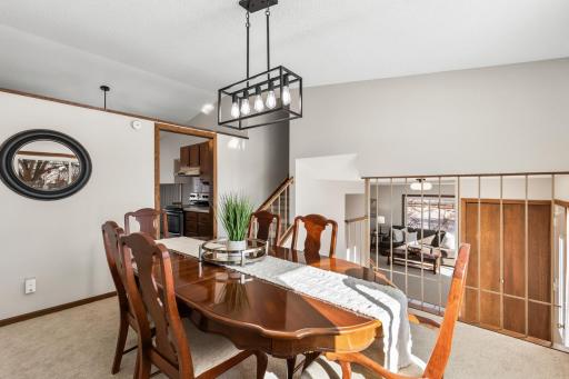 New carpet and light fixtures