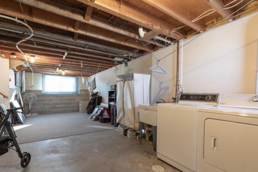 Laundry room located on the lower level