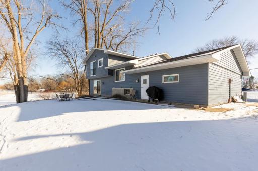 Private backyard oasis with stunning waterfront scenery
