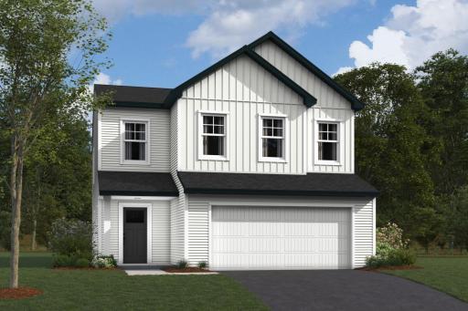 Lexington A floorplan. Rendering for reference only. Color, style and selections may vary. This is a to-be-built home. Other homes also available.