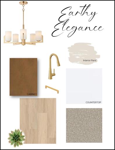 This home features our stylish, gold curated collection!