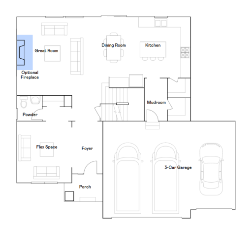 Main level floorplan