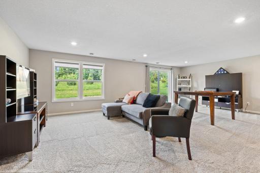 Open family room offers plenty of space to relax or entertain