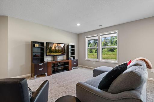 Family room with views of the yard