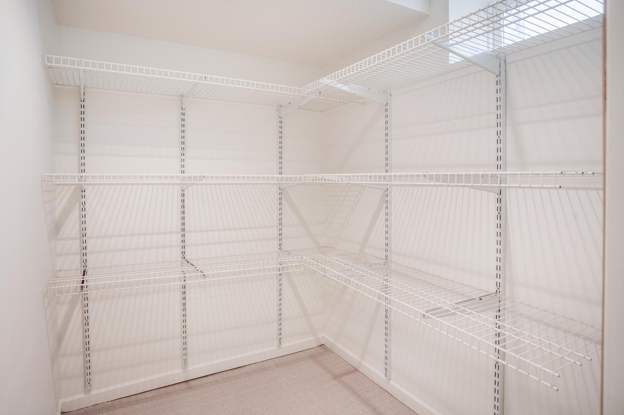 Walk-in storage closet