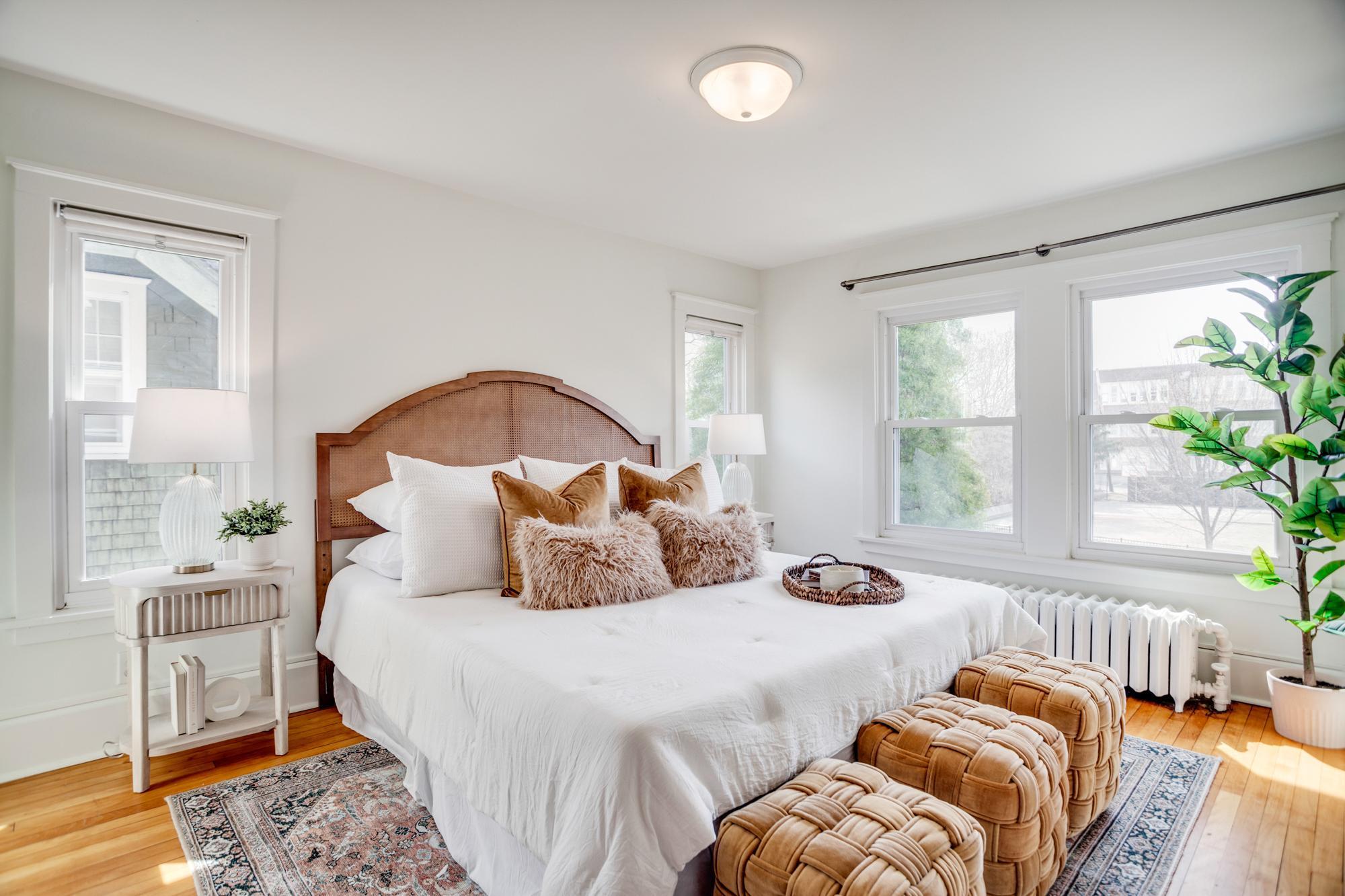 Primary bedroom located on the upper level