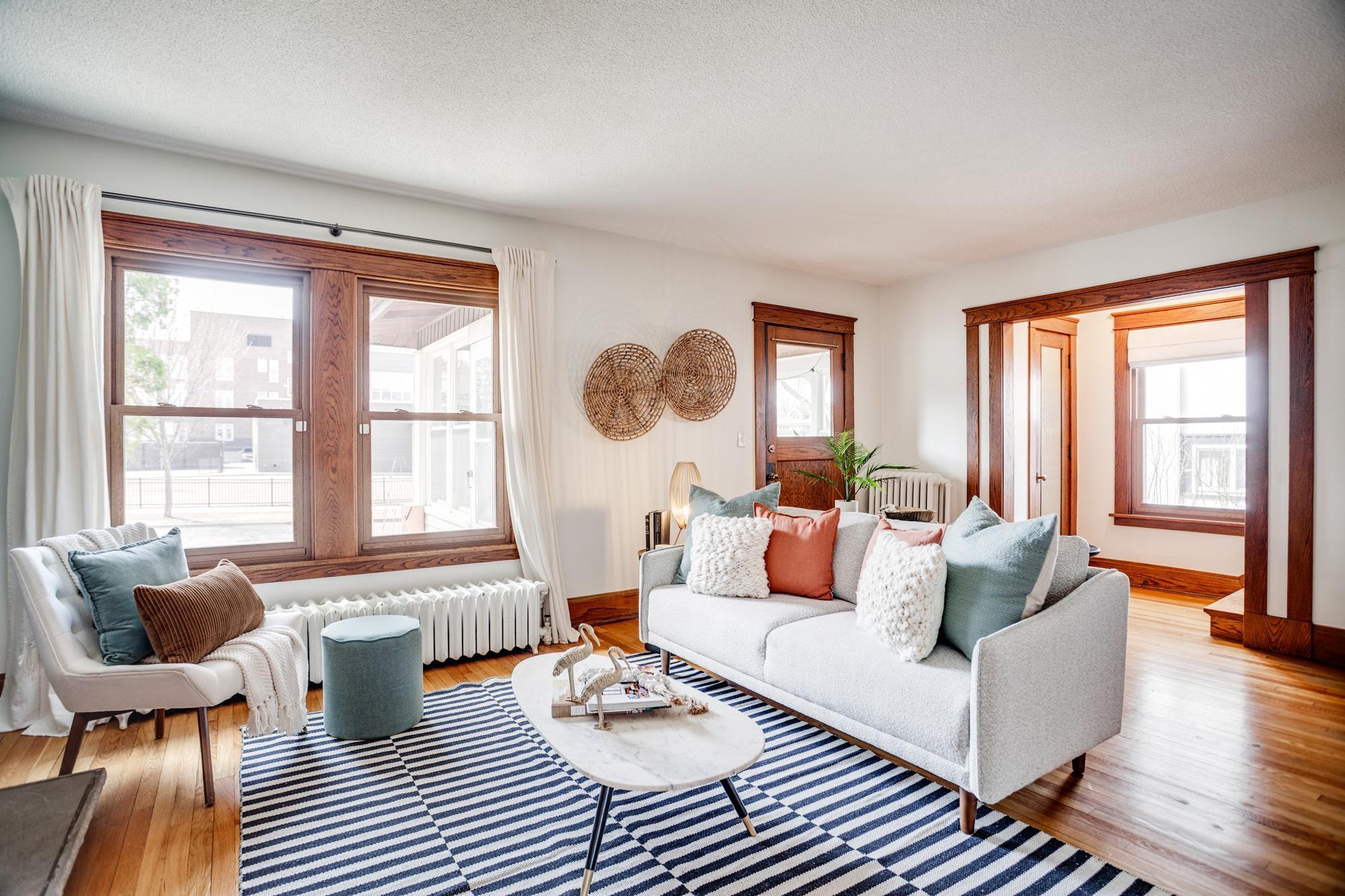 Built in 1916 and filled with historic charm, original woodwork, built-ins and flooring