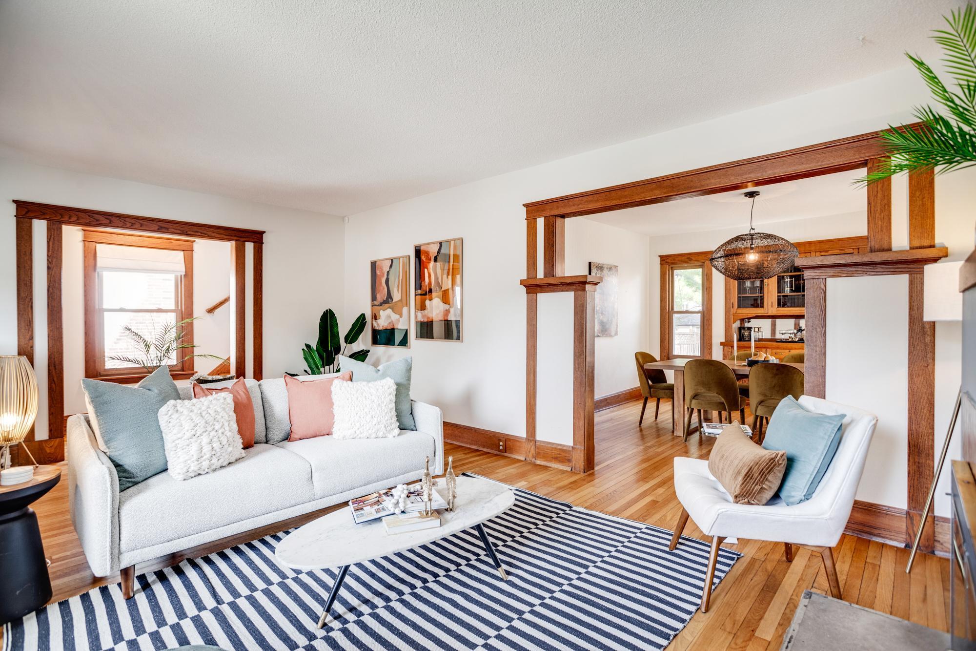 Built in 1916 and filled with historic charm, original woodwork, built-ins and flooring