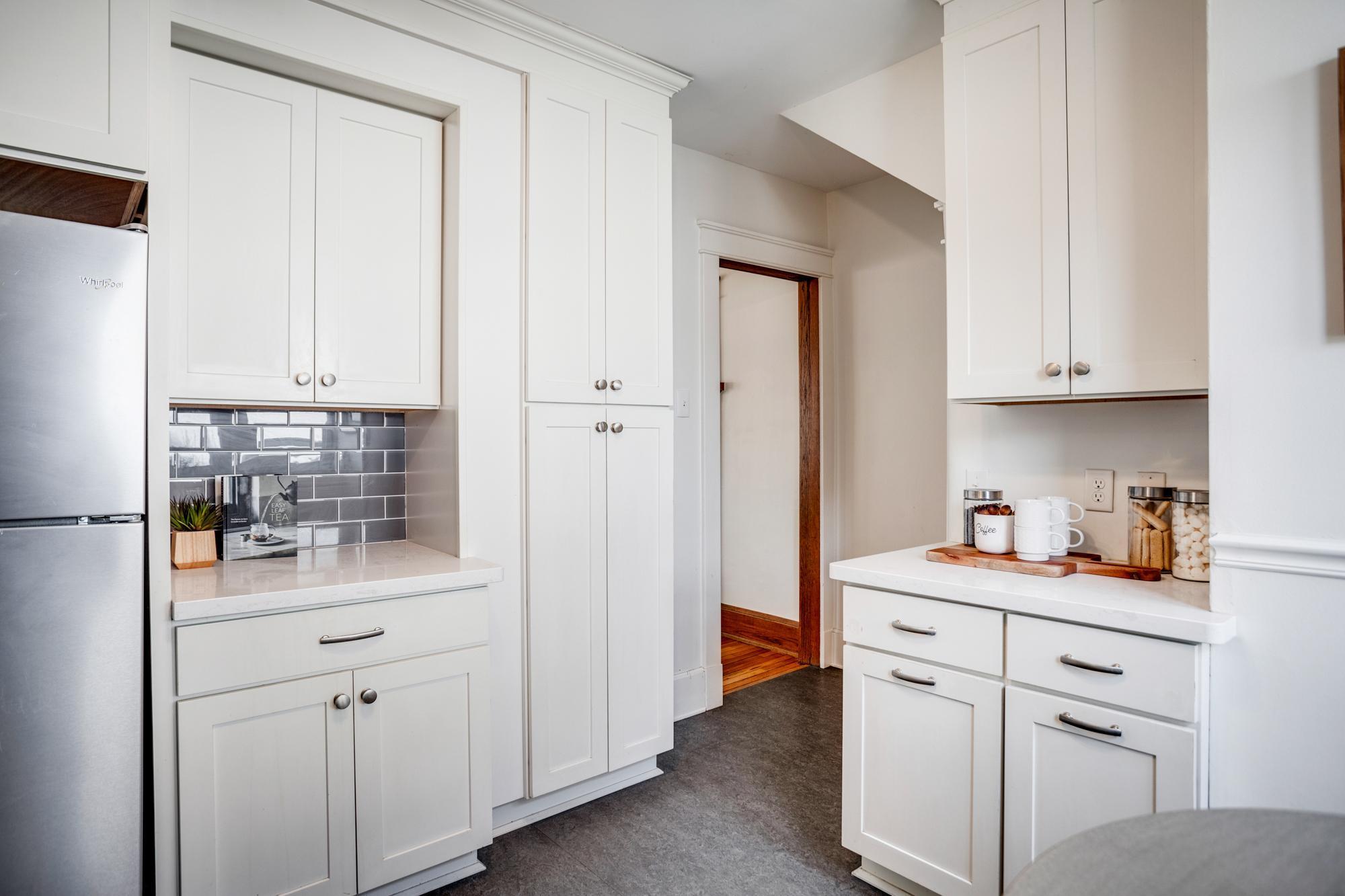 Generous cabinet space