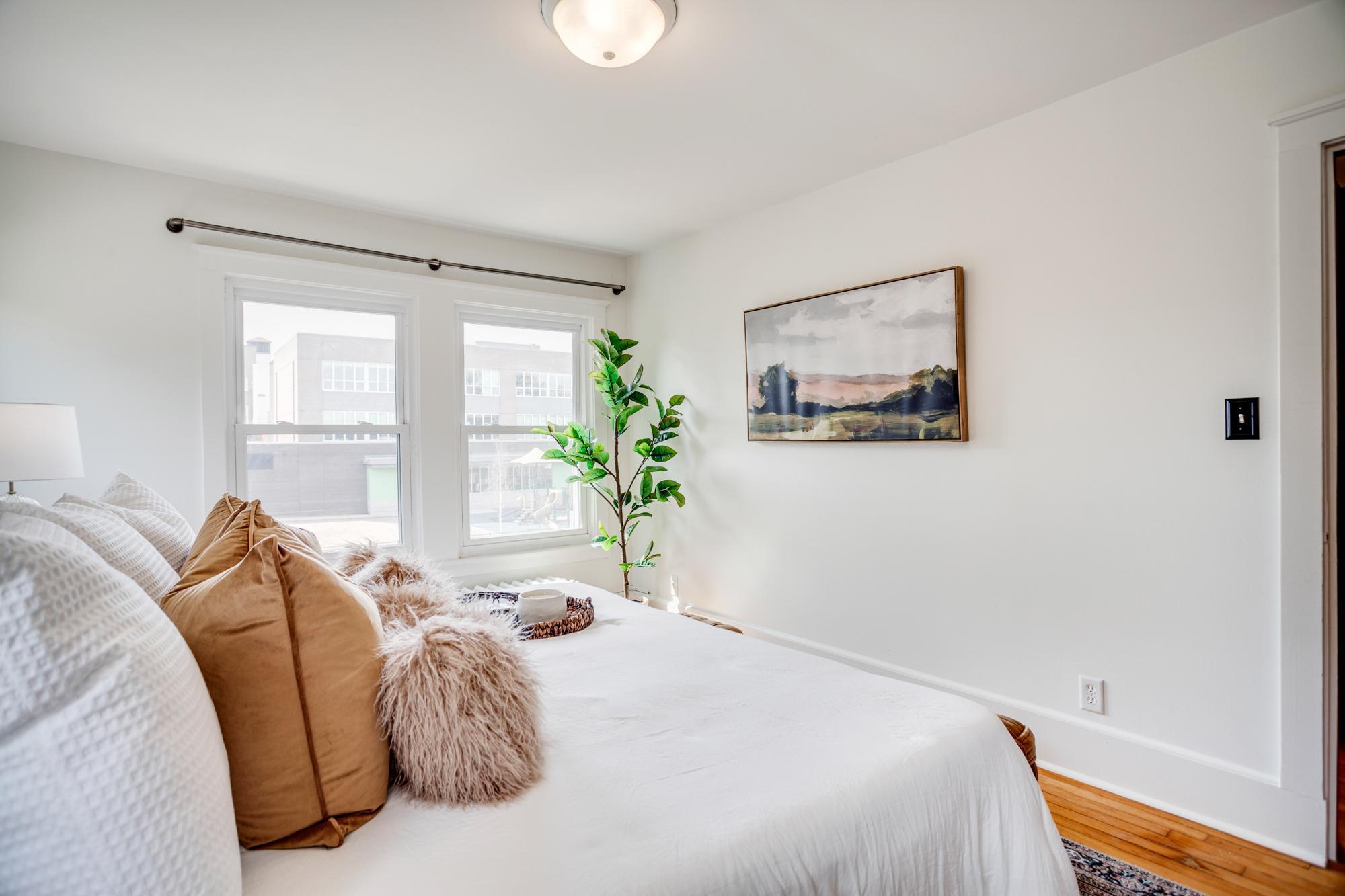 Primary bedroom located on the upper level