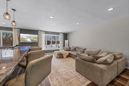 Living room is the perfect space to lounge & entertain