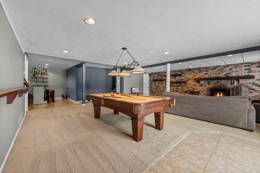 Open floor plan with flexible space and convenient access to the bar