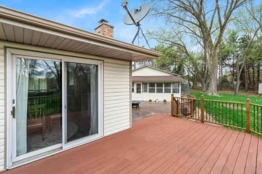 Walk out from the dining room deck to the patio for easy indoor/outdoor livingâperfect for grilling, entertaining, and everyday enjoyment