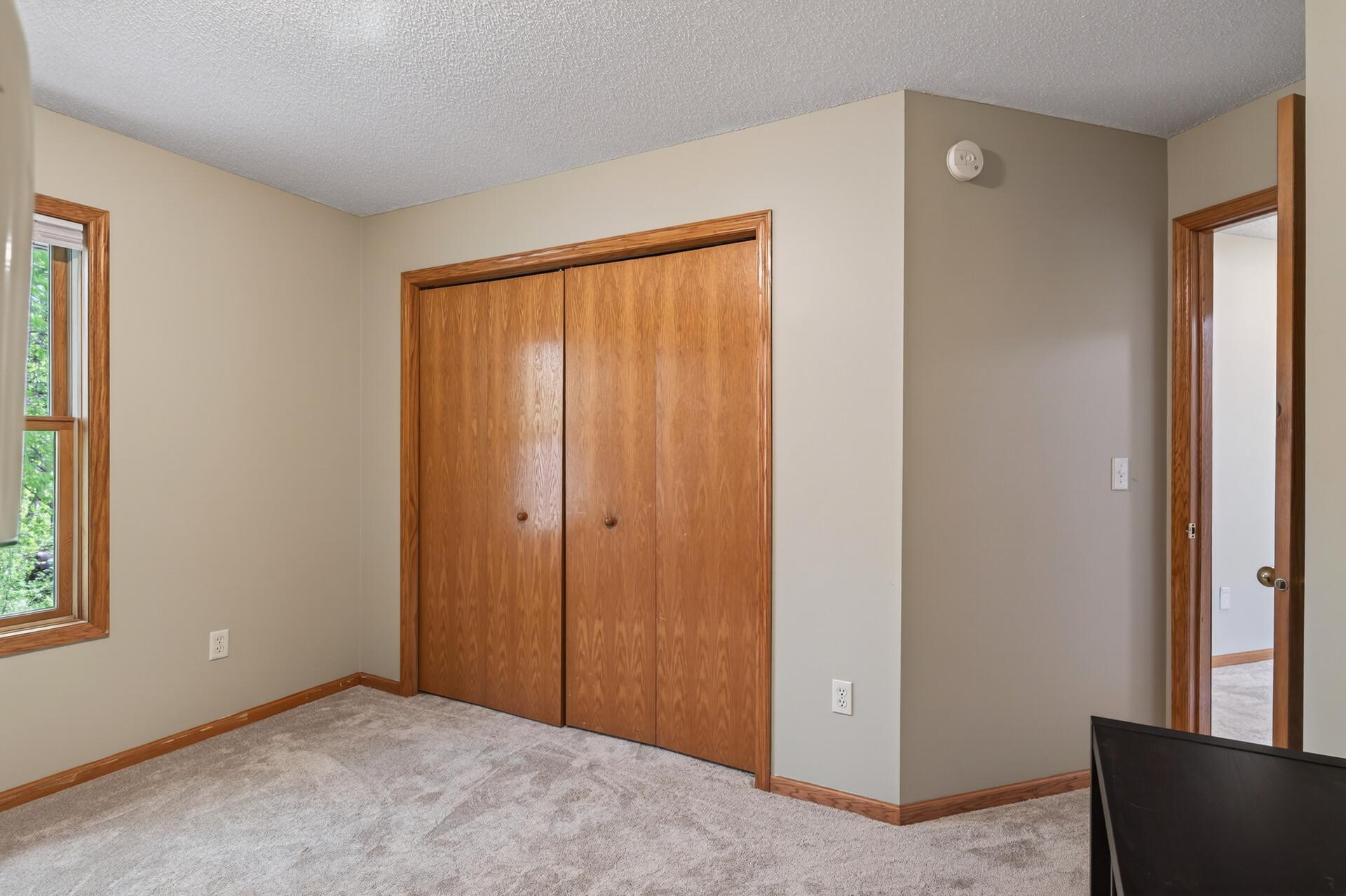 Closet space in bedroom 3