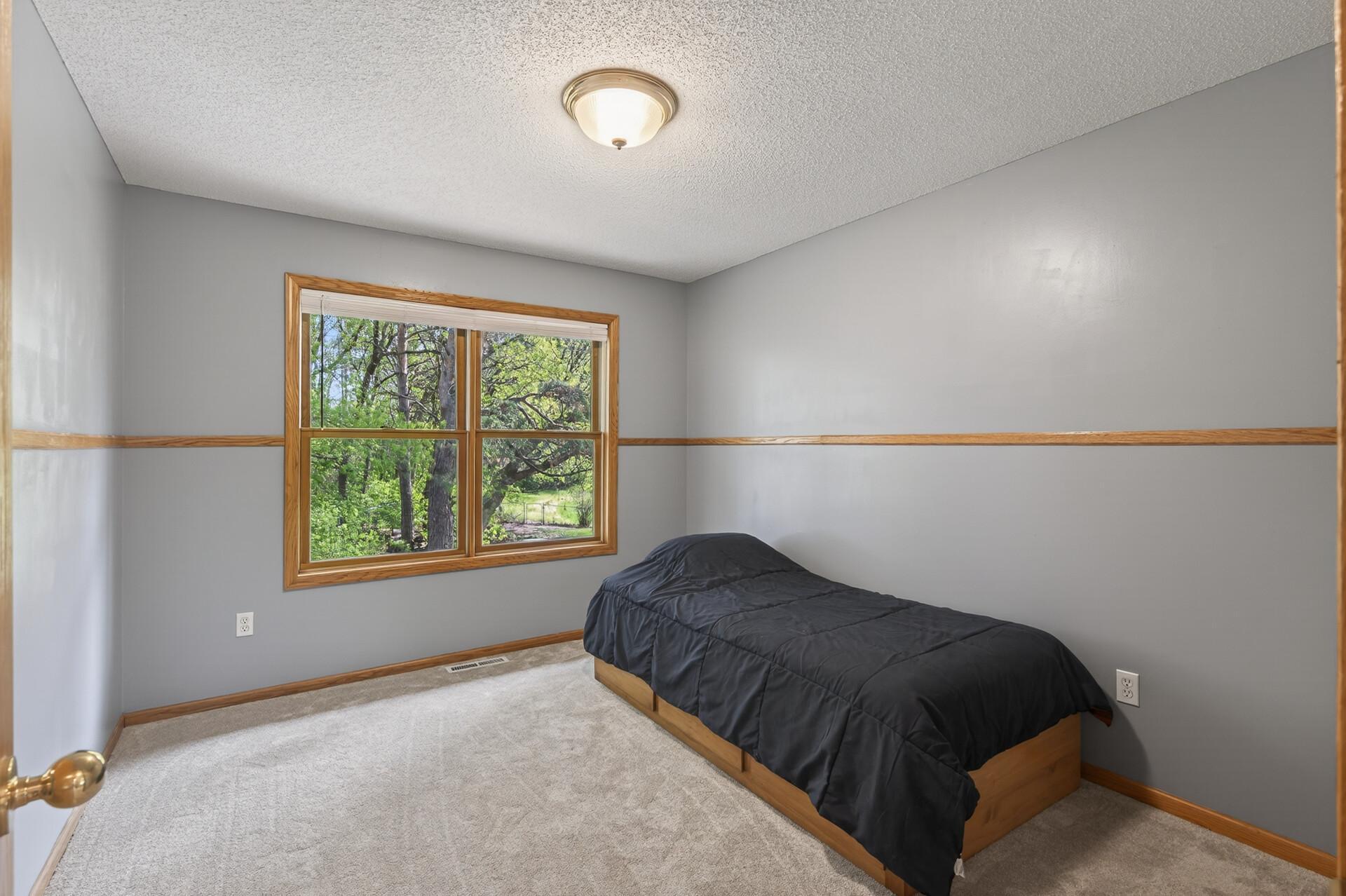 Bedroom 2, again large windows, fresh paint