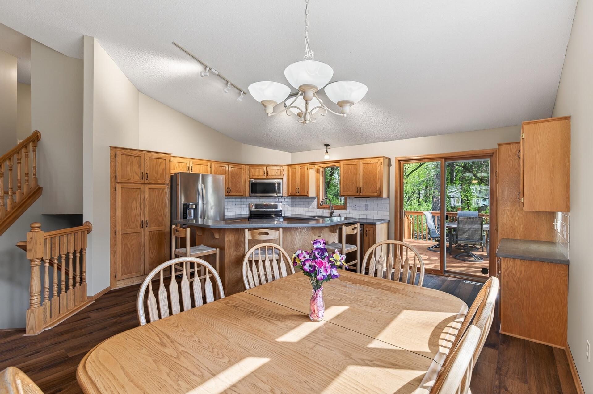Access to the backyard right from the kitchen making outdoor dining a breeze!