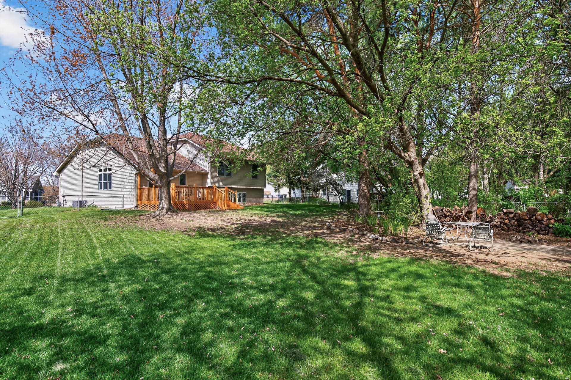 Spacious backyard