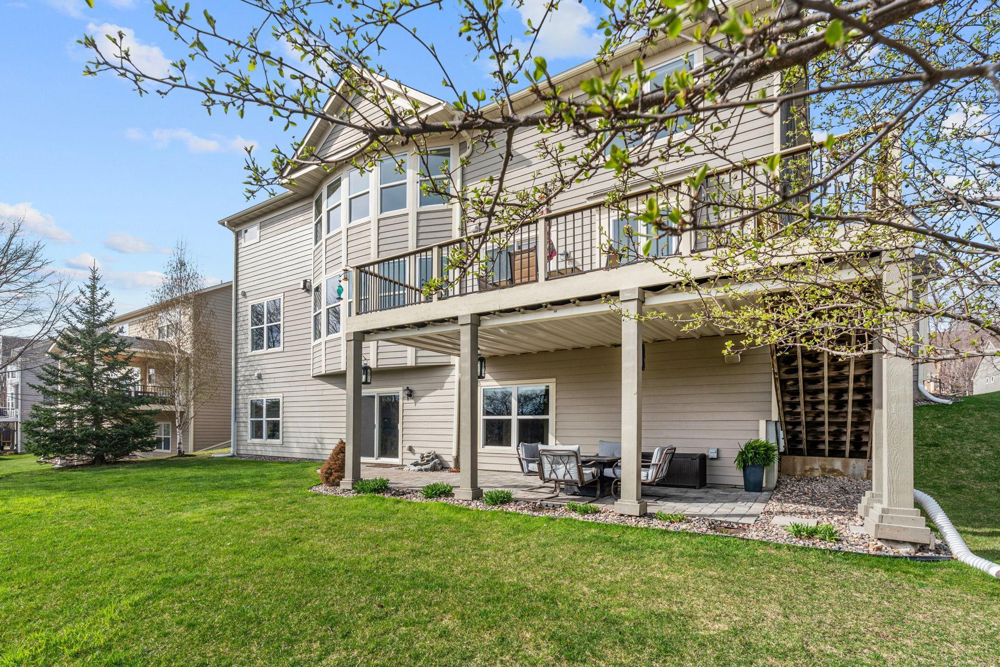 Walk out to Paver Patio with under-decking (for rain protection) overlooking wetland views.