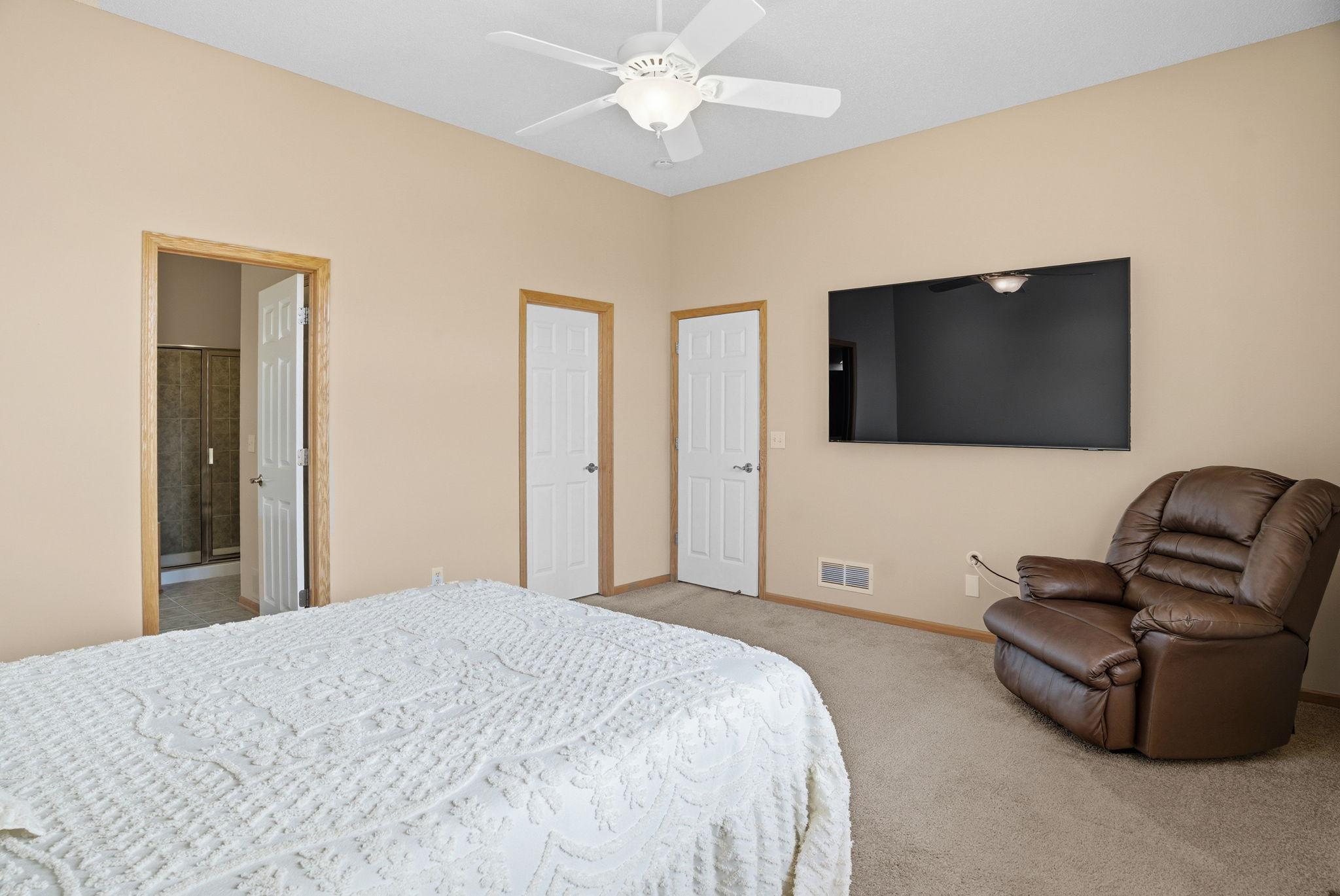 Primary Bedroom Features Walk in Close + Ensuite Bath