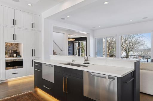 ...another view, plus stainless sink with soaking side and disposal
