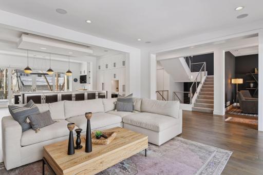 Tall ceilings and light, bright open space