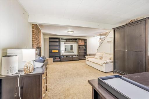 Need more room for everyone? Come down to the family room