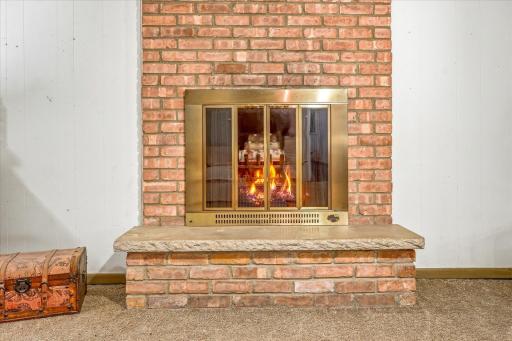 This fireplace is capped off. (virtual fire)