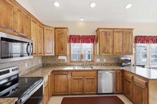 Abundant counter space and storage