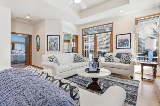 Living room access to main floor office/den