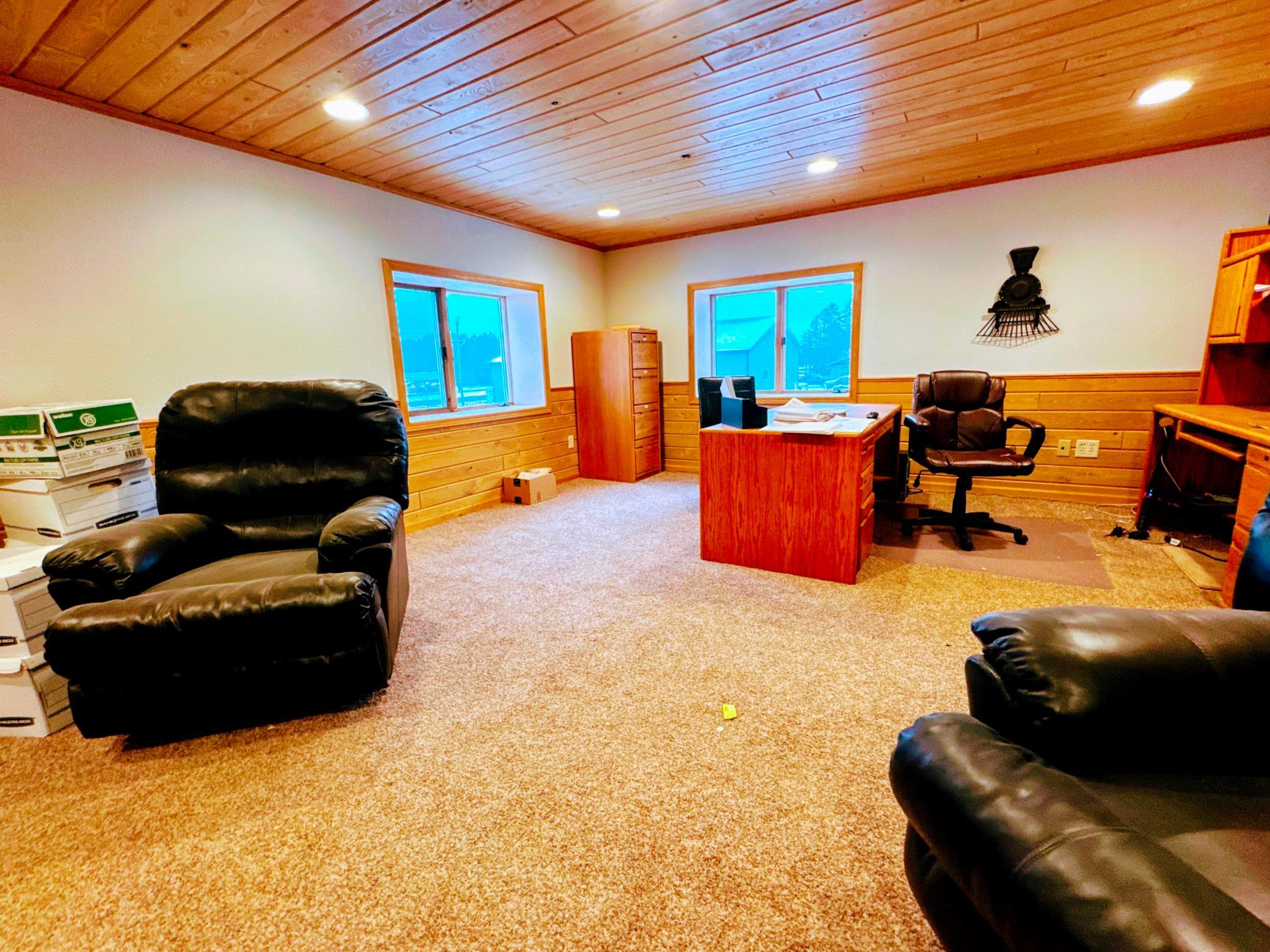 Upstairs office.