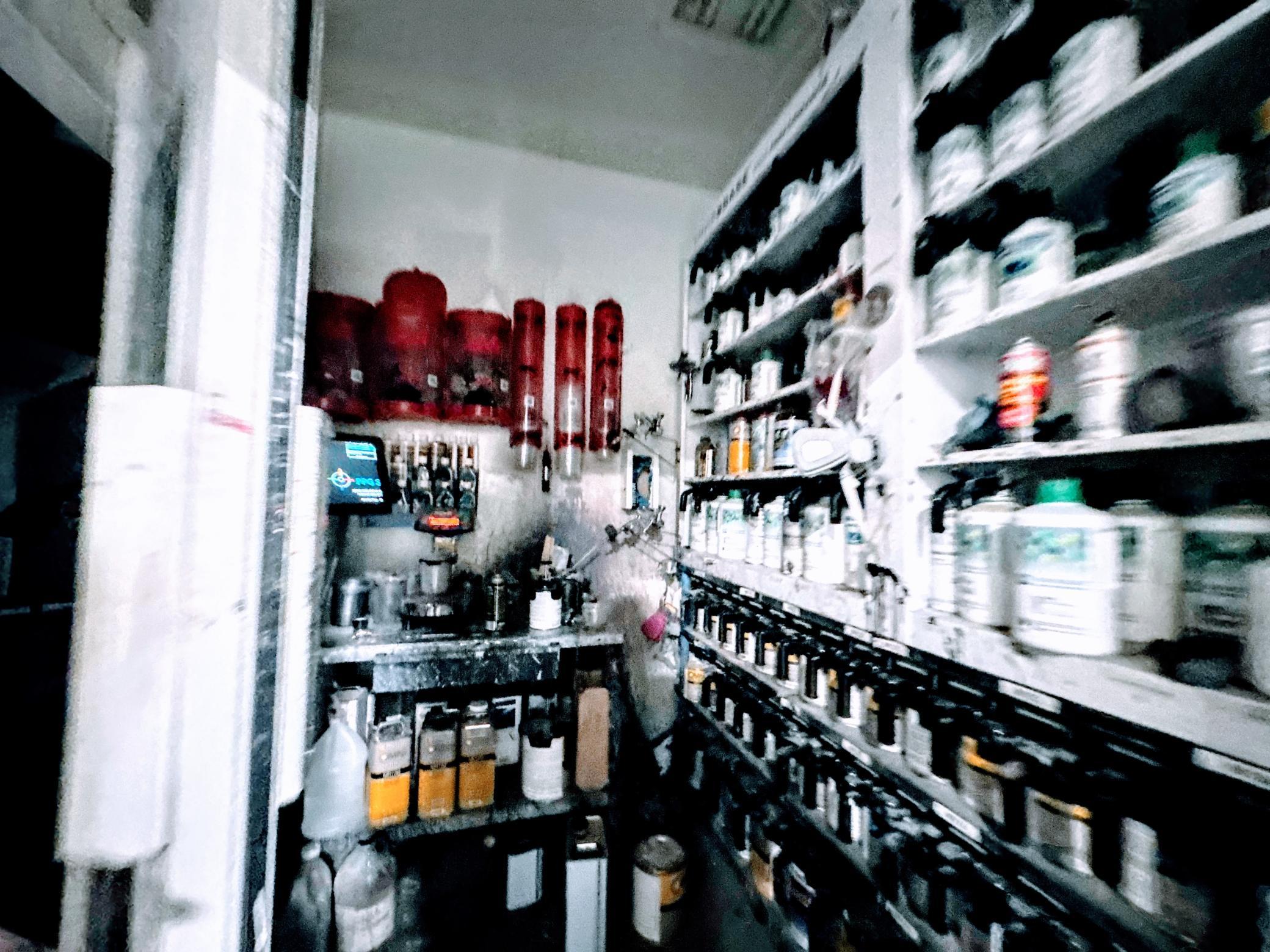 paint area.