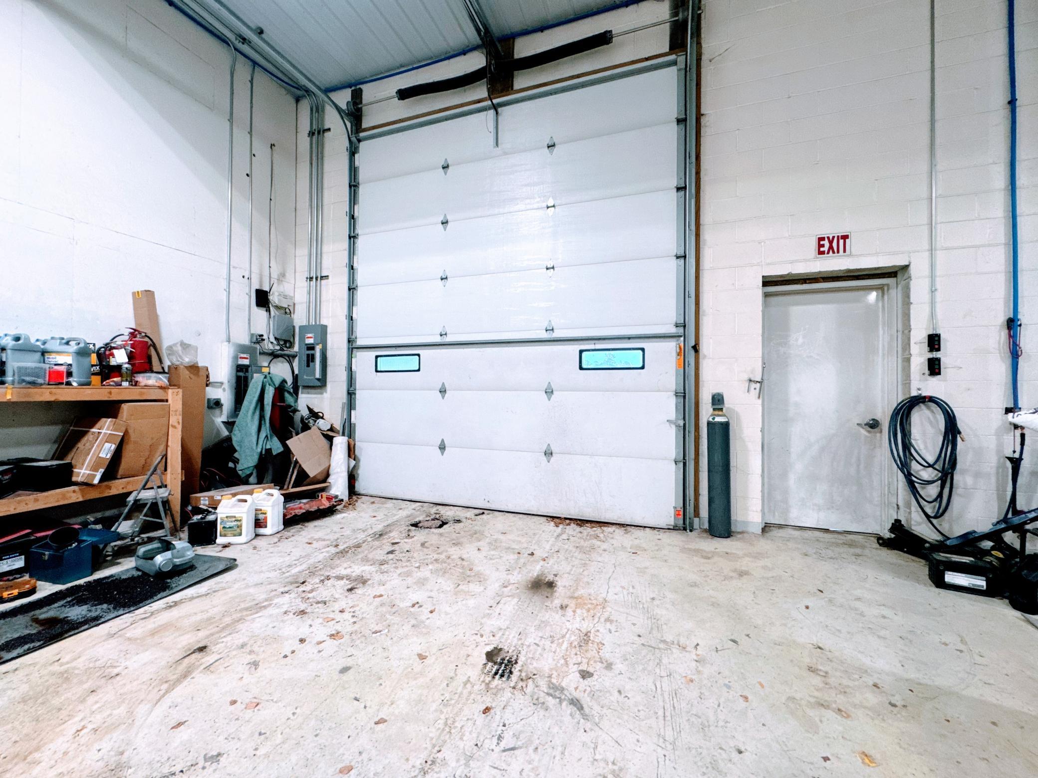 Inside shop single door.